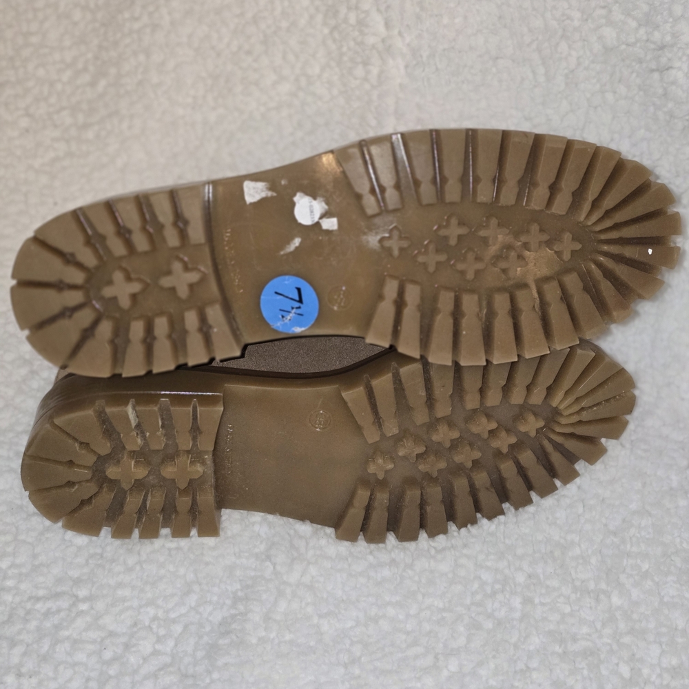 Enzo Tesoti brown suede leather Chelsea Pull-on Ankle boots Sz 7.5 Made In Spain - Picture 8 of 8